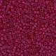 Miyuki seed beads 11/0 - Semi-matte transparent dyed Scarlet 11-1406